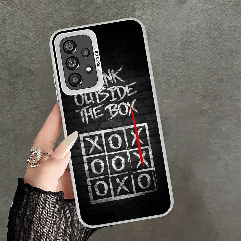 

Think Outside The Box Soft Phone Case for Samsung A17 A16 A15 A14 A13 A57 A56 A55 A54 A53 A37 A36 A35 A34 A33 A26 A25 A24 A23 A5 Samsung A57