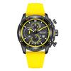 Multifunktions-Chronograph Drei-Augen-Silikonarmband Leuchtendes Kalender-Herrenuhr 2211