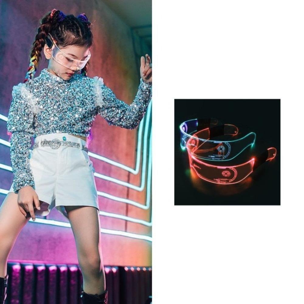 Colorful Goggles Luminous Festival Performance Props Cool LED Glasses  for Music Bar KTV