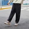 Li Ning Sports Basketball Series Runway Style Loose Wash Denim Pants Women bottoms Black AJQR004-2