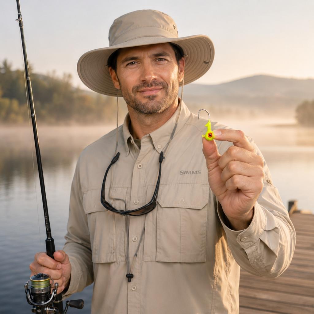 5g L-Shaped Jig Head Hook with Double Eyelet Lead Hook for Fishing Durable Sharp Pointed Hook Suitable for Various Fishing Techniques