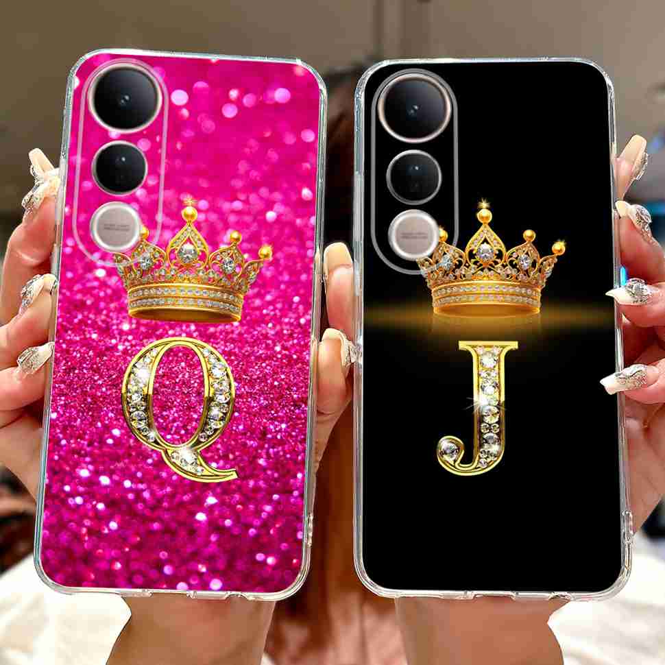 For Vivo V50 Lite 5G Case Luxury 26 Letters Cover Soft Silicone Phone Case For Vivo V50 Lite V50Lite 5G Back Cover Fundas