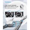 TECHMAX 9005+H11 Light Bulbs Combo, HB3+H8/H9 Fog Light Bulbs W/Fan 600% Bright 6500K Wireless Direct Ertion Plug And Play, Pack Of 4