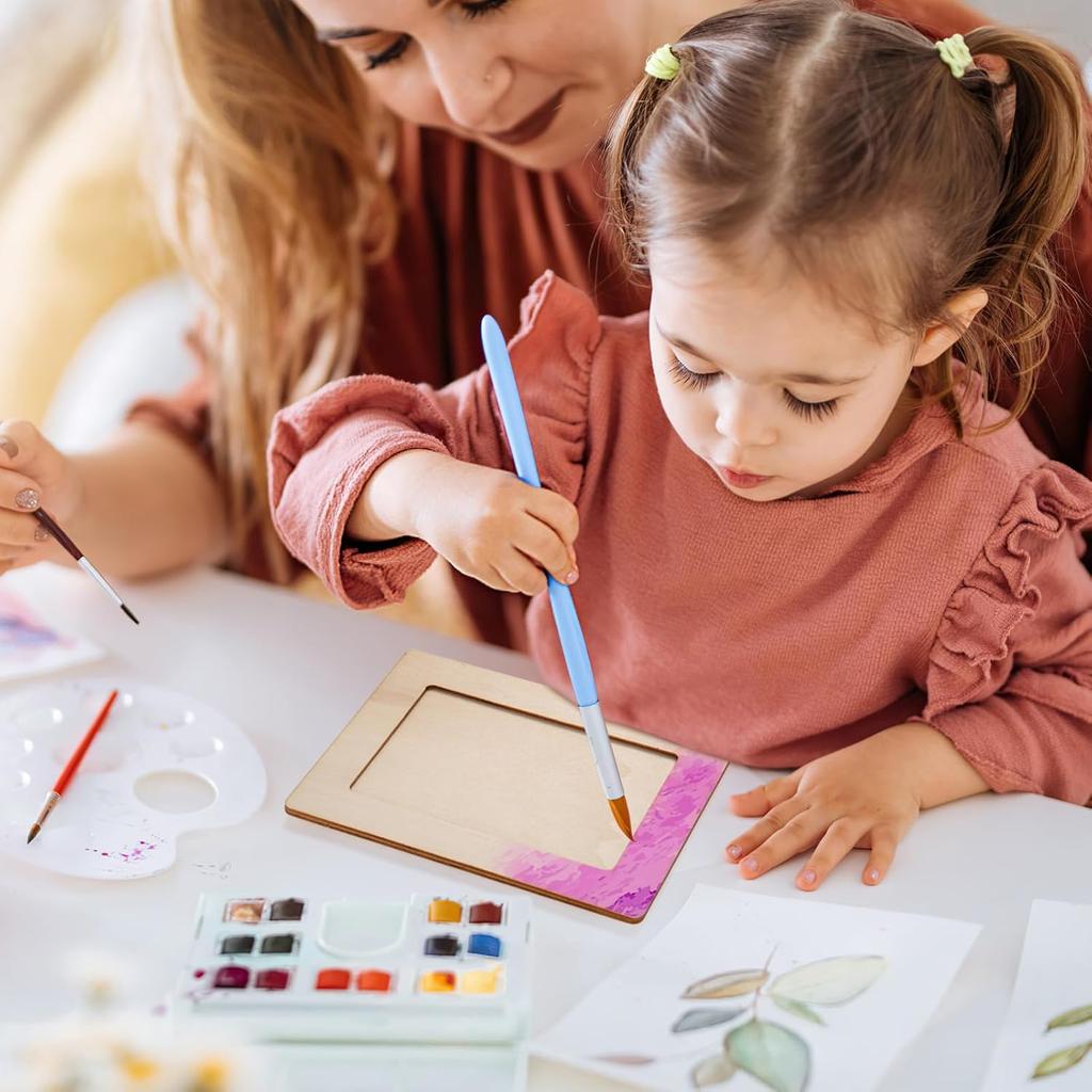 4 X 6 Picture Frames, 12 Pack Wooden Picture Frames, Small Picture Frame Unfinished Wood Photo Frames, Display Pictures Photo Frame Craft Frames Set