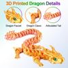31.5/38.5Cm 3D Printed Akatsuki Magic Dragon Mode Multi-Joint Movable Articulated Dragon Decor Adults Kid Toy Gift