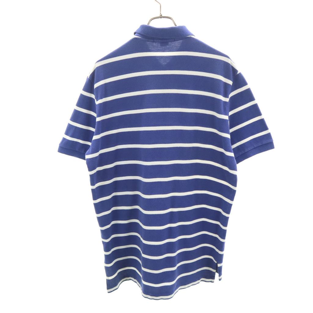 Polo by Ralph Lauren Border Pattern Short sleeve Polo shirt Kanoko fabric Men's Used