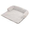 Dog Couch Bed Pet Calming Couch Plush Thermal Cat Bed with Anti-Slip Bottom Washable Removable Couch Protector Pet Bed for Sofa Bed Floor