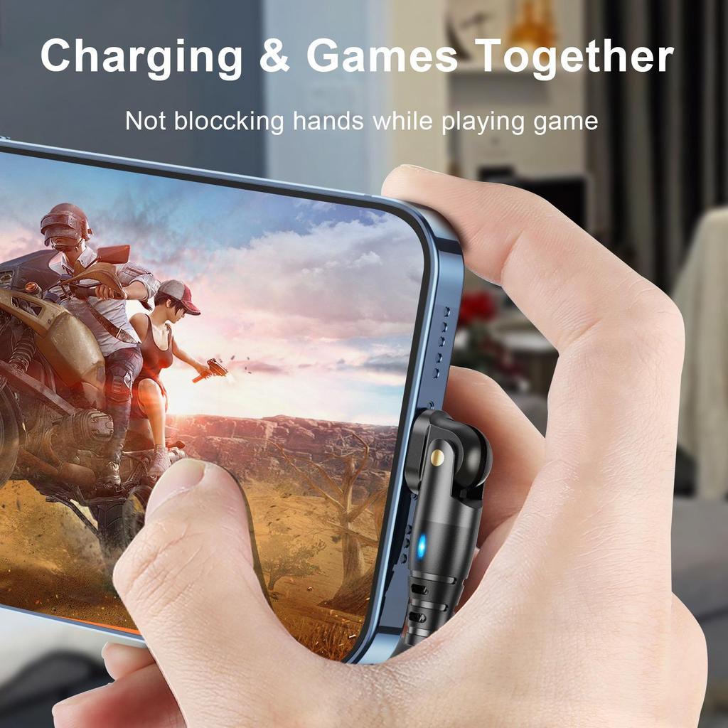 180° Schnelllade-USB-C-Winkelkabel, 3A, 2M - Universelles Flash-Laden für Android