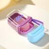 Portable Soap Box Travel Soap Dish Holder Sealed with Drain Holder Transparent Luxury High End Soap Case Bathroom Accessories