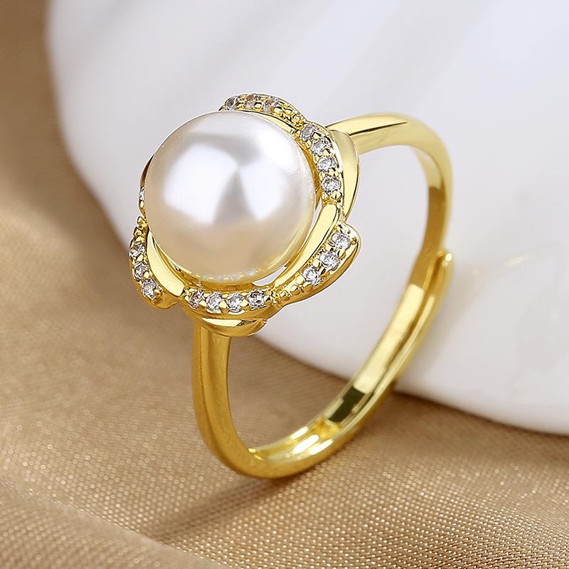 925 Sterling Silver Ring Open Adjustable Silver/Gold for Women Exquisite Student Girlfriend Jewelry Accessories Wedding Party