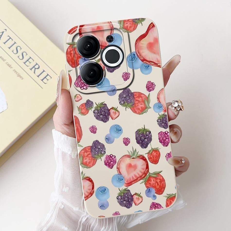 For Itel A80 Beautiful Bow Rose Painting Phone Case For Itel A80 A671L A671LC Shockproof Soft Silicone Cases