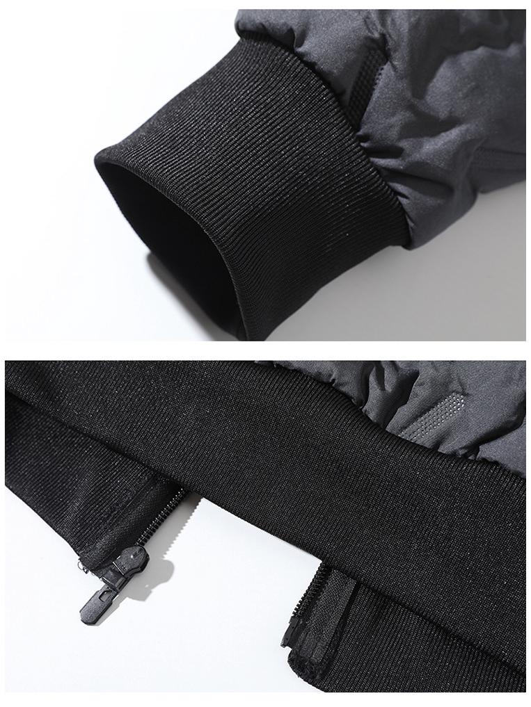 Men's Lambswool Winter Hooded Jacket and Cotton Pants Set - Plus Velvet, Thick, and Large Size.