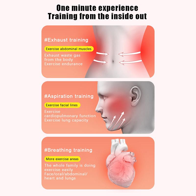 Breathing Exercise Device – Abdominal Muscle Trainer & Lung Capacity Enhancer, Suitable For Men, Women & Adults