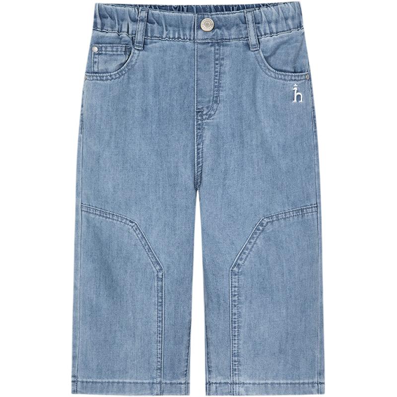 HAZZYS Boys  Lightweight Denim Capri Shorts 130