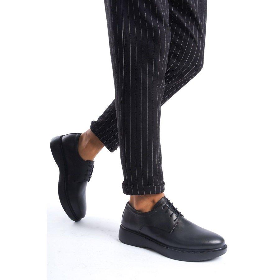 Men's Genuine Leather Thick Sole Lace-up Casual Stylish Shoes