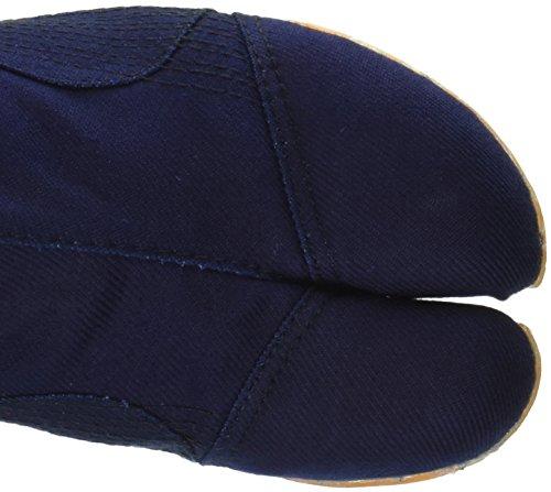 Works Homme "Fuga" Sewn-on Tabi Socks with Resin Toe Cap, 8-Piece Set, Men's Size 150-8, Navy, Size 25.5 Cm