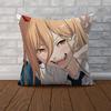Chainsaw Man Pillow Case For Car Sofa Decorative Home Doublesided Print Plush Square Throw Pillow Cushion Cover