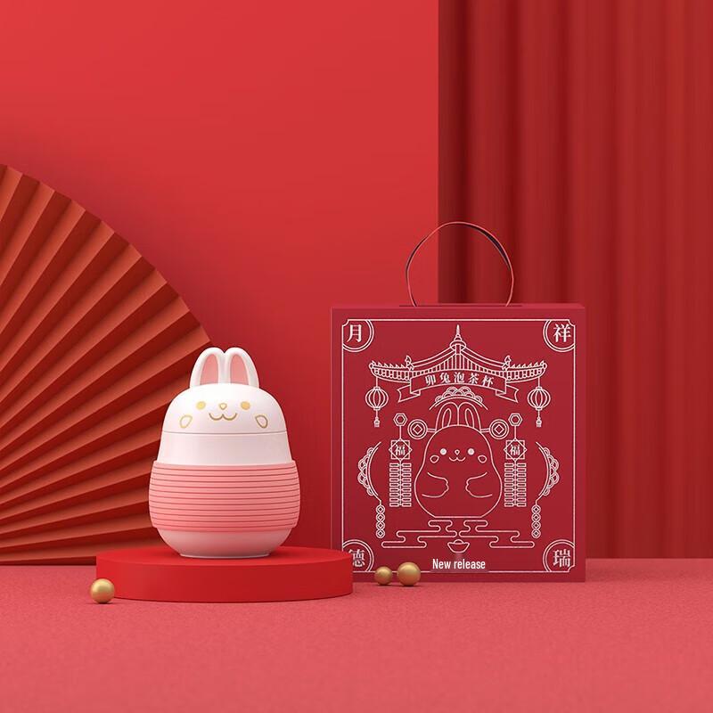 Forbidden City Year of Rabbit Portable Ceramic Tea Cup