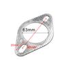 2pcs Exhaust Pipe Gasket Universal Diamond-shaped Flange Gasket Shockproof, Noise-reducing, and Wear-resistant Junta Escape