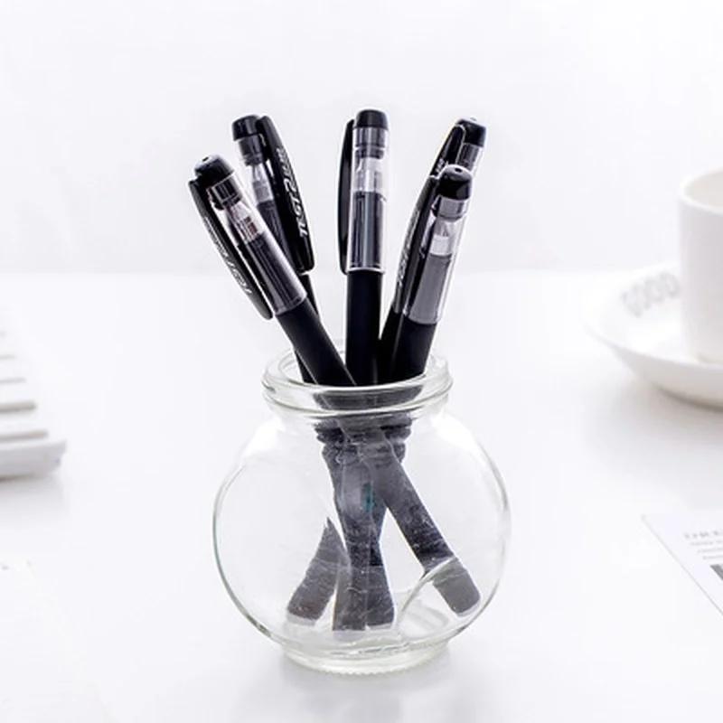 5pcs 0.5mm Gel Pen Black Matte Office Pen Writing Stationery Water Pen Student Exam Special Pen Office Accessories Stationary