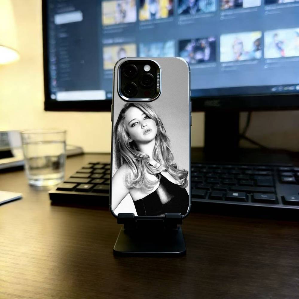 

Jennifer Lawrence Phone Case For iPhone 17,16,15,14,13,12,11 Plus,Pro Max,XS,Colorful Silver Black Cover iPhone13ProMax