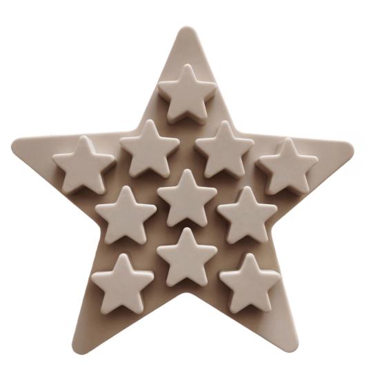 Star-Shaped Silicone Ice Cube Tray Food-Grade Flexible Mold for Ice Candy Chocolate Easy-Release Dishwasher Safe Creative Baking Tool