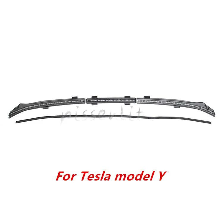 

Для Tesla Model Y передняя крышка водонепроницаемая полоса модель 3 водонепроницаемая полоса защитная крышка воздухозаборника аксессуары для украшения автомобиля