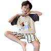 Kids' Cartoon Pajama Set - Summer 2026: Boys' Medium & Large Short Sleeve & Shorts