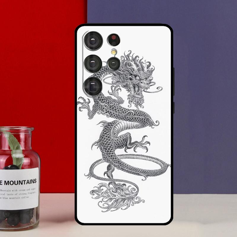 Chinese Dragon Funda Case For Samsung Galaxy S25 Ultra S9 S10 S20 S21 S22 Plus S23 FE S24 Ultra Phone Cover