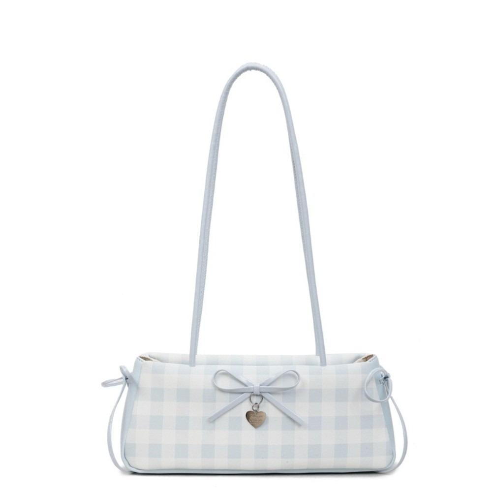 

Высококачественная ПУ плечевая сумка Y2K сумка-багет под мышкой портативная женская синий