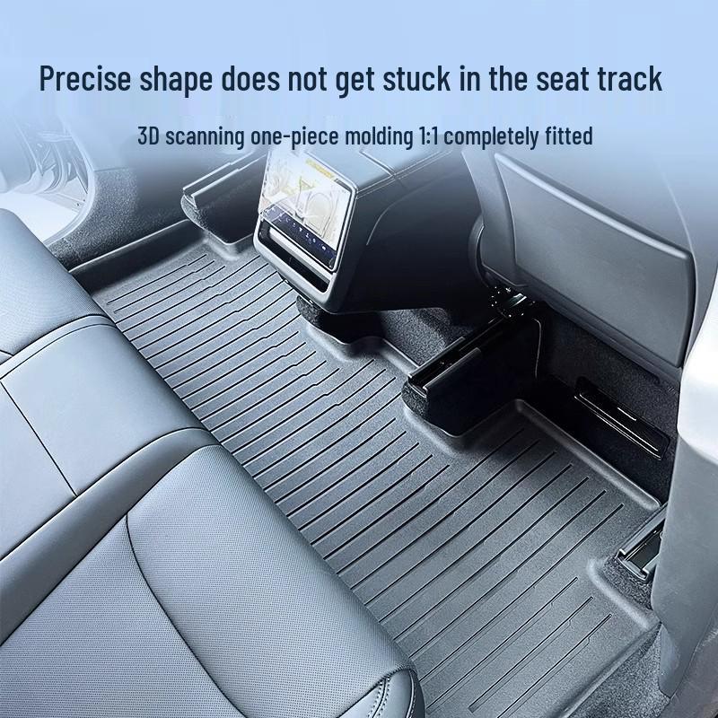 TPE Trunk Backrest Pad & Floor Mats for 2025 Tesla Model Y Facelift