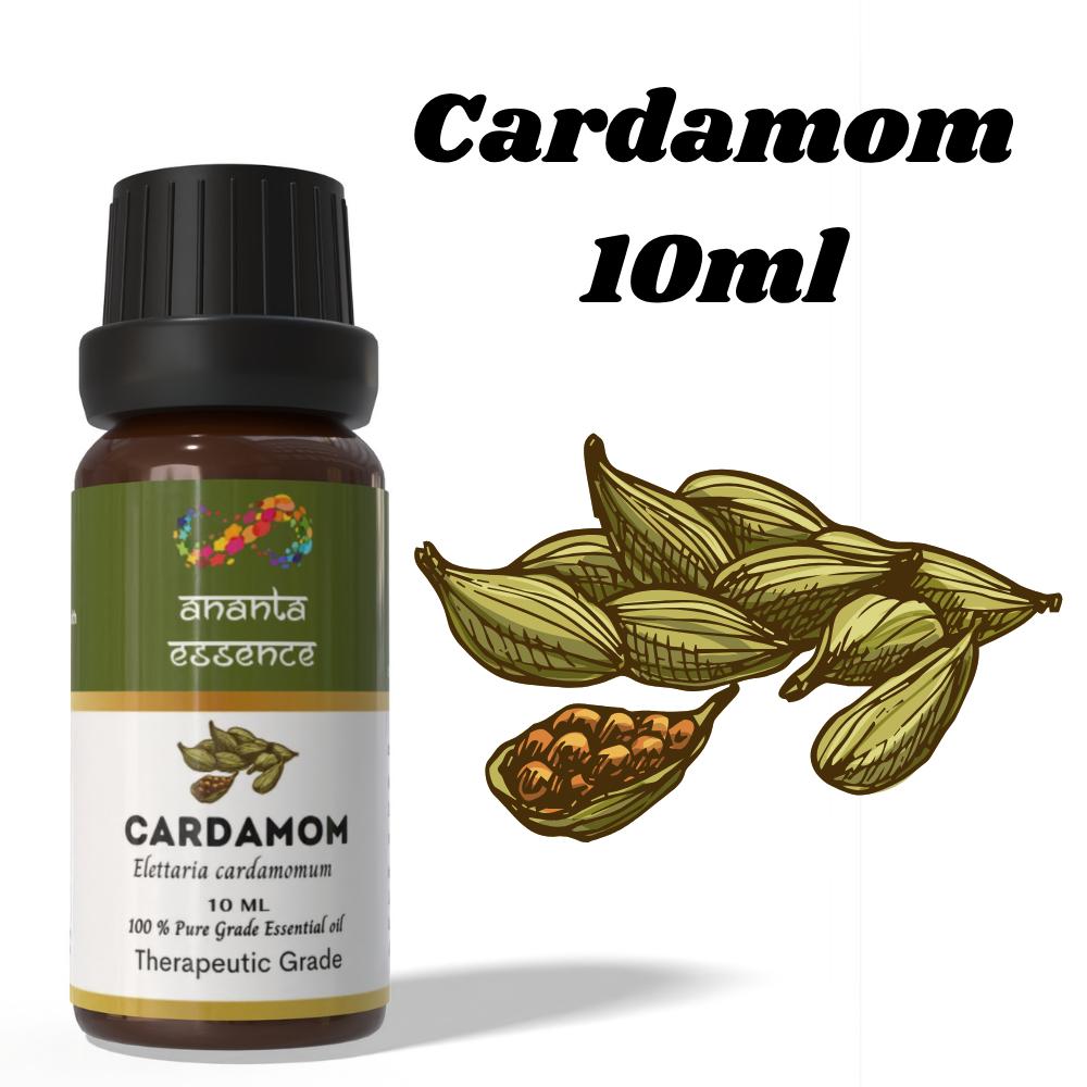 Huile Essentielle de Cardamome Ananta 10 ml | Huile Aromatique Épicée-Sucrée | Utilisation Diffuseur & Parfumeur d'Intérieur