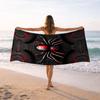 Mechanical Spider Beach Towel, Soft Microfiber Quick Dry Oversized Bath Towel, Cool Tech Summer Pool Blanket