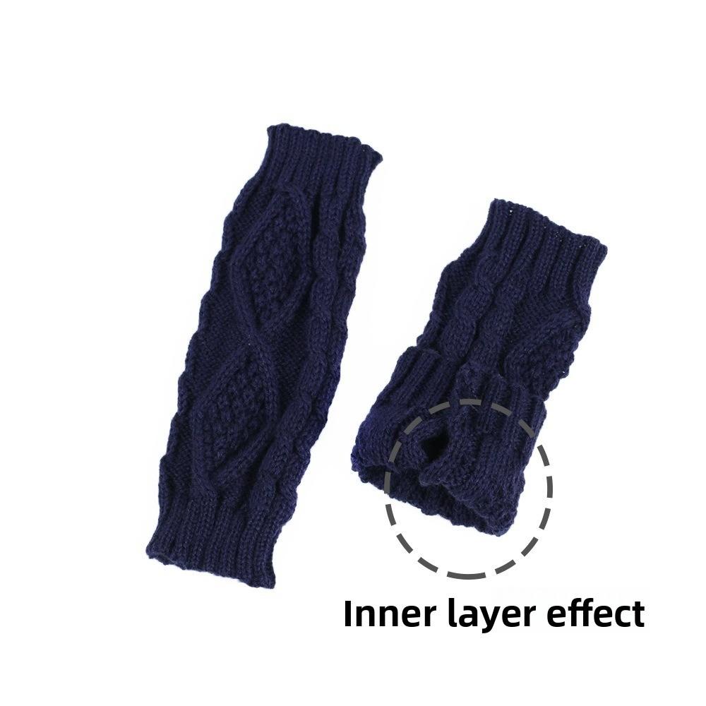 Knitted Crochet Fingerless Gloves Soft Warm Knit Mittens Fashion Typing Gloves  Cold Weather