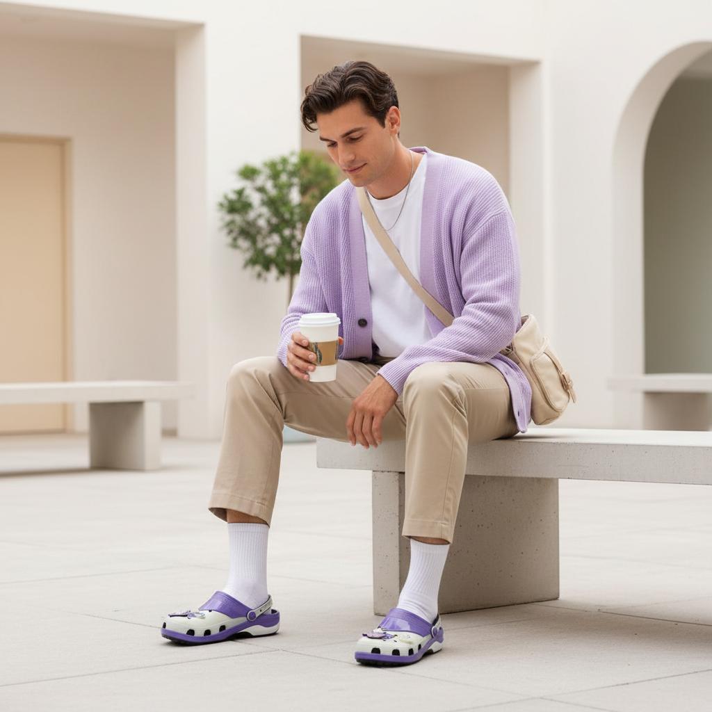 Crocs Dragon Ball Z x Classic Clog Frieza Unisex Sneaker Lila Multi 211202-90H