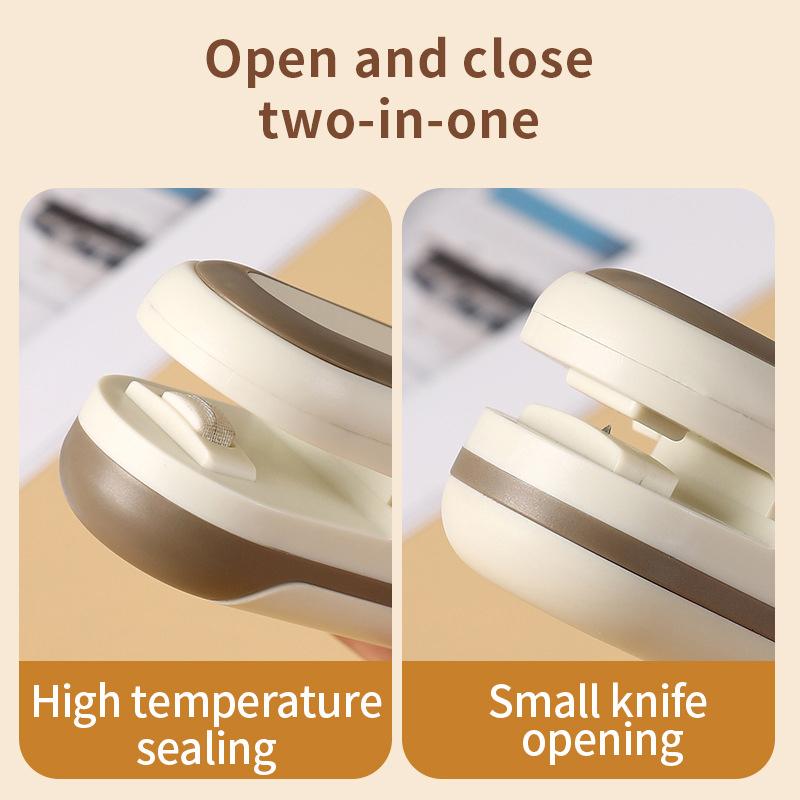 1Pcs Mini Sealing Machine Snack Bag Moisture-Proof Heat Sealing Machine Plastic Bag Clip Food Fruit Snacks Preservation Tools