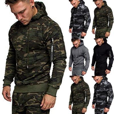 Męska nowa modna bluza z zamkiem błyskawicznym i nadrukiem, sportowy dres