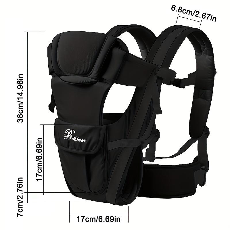 Marsupio Ergonomico 4-in-1 Regolabile Zaino Fascia per Neonato da 0 a 36 Mesi