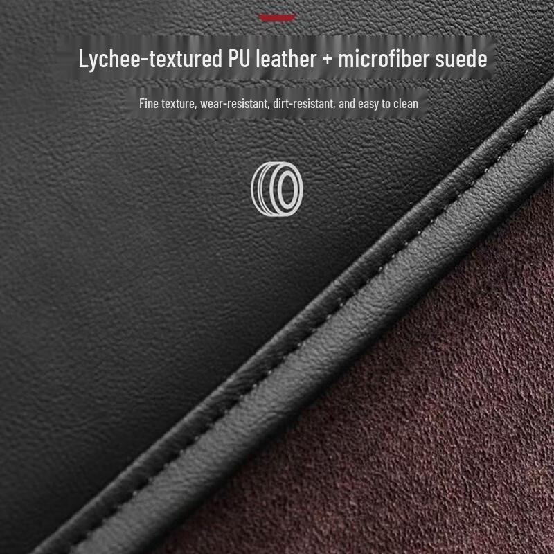 OEINGOEING Suede Patchwork Car Trunk Storage Box