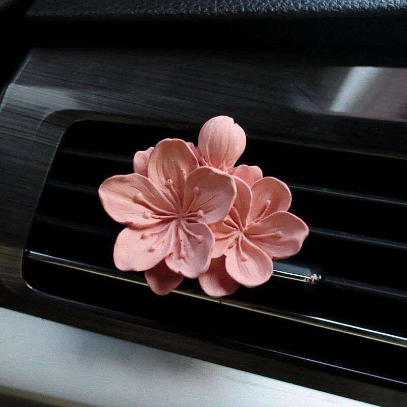 2025 Trendy New Car Air Vent Fragrance Retro Peach Blossom Butterfly Aroma Diffuser Car Perfume Decoration