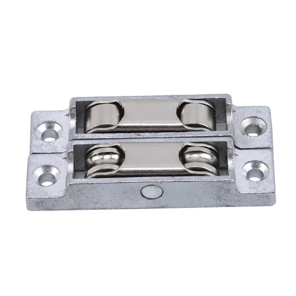 1pc Sliding Doors And Window Rollers Double Slot Flat Wheel Pulley Sliding Door Zinc Alloy Anti Rust Sliding Window Roller