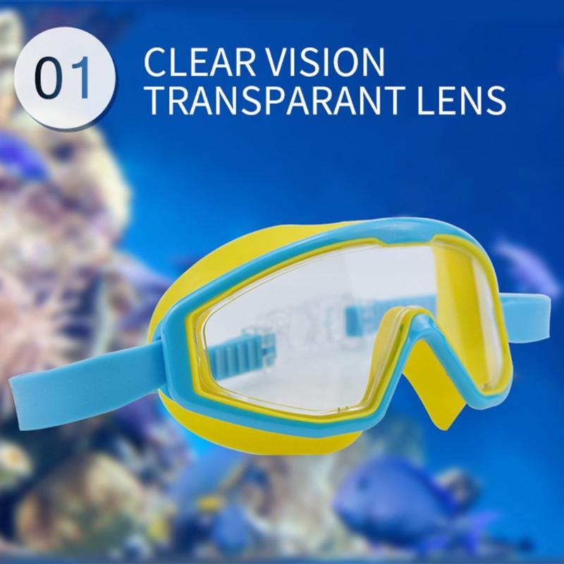 Kids Swimming Goggles, Kids Swim Goggles for Boys Girls Junior Children Age 3-16, Quick Release Strap Anti-Leak Goggles