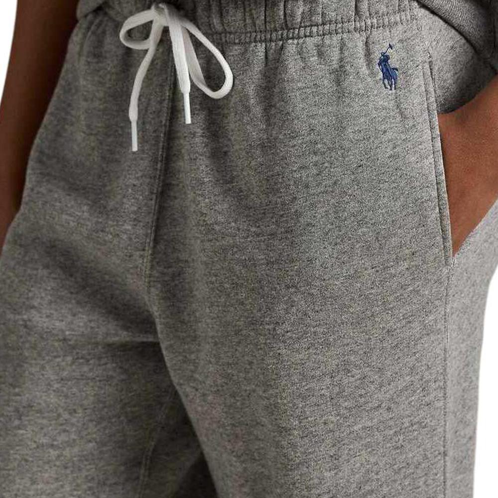Polo Ralph Lauren SS25 Drawstring Velour Wide-Leg Cotton Blend Knit Sweatpants Women bottoms Gray WMPOPNTNBQ20282-020