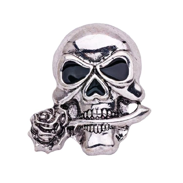 Rocker Styles Skull Lapel Pin With Sturdy Clasp Finish Elevates Suits Coats and Denims Looks