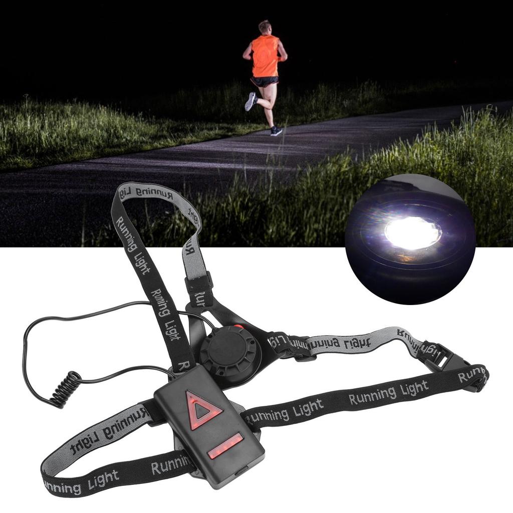 LED Night Running Light Waterproof Chest Lamp Safety Warning Light for Outdoor Sport Exercise