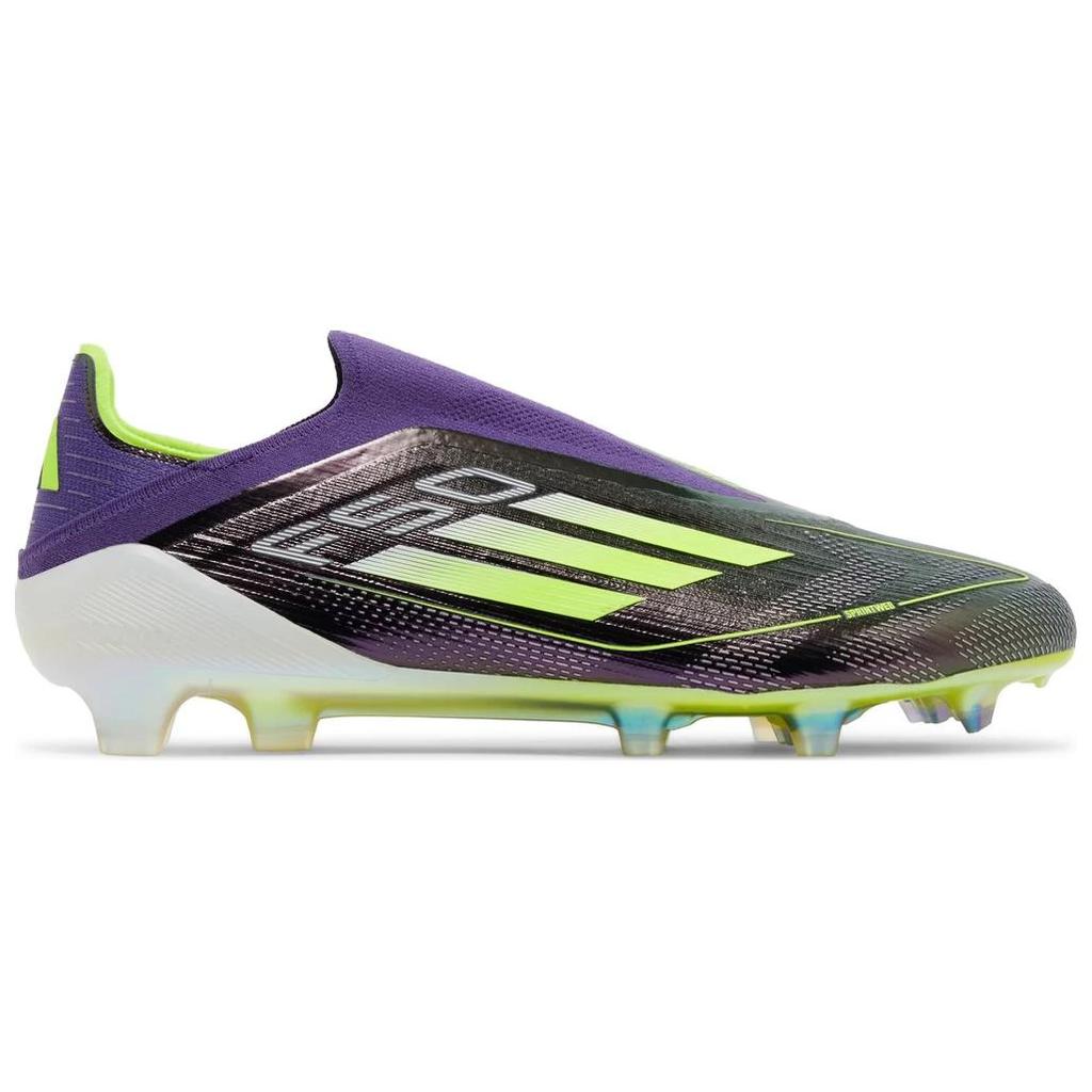 adidas F50 Elite Laceless FG Fast Reborn Pack Men Sneakers Purple Cloud-White Lucid-Lemon IE9116