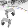 10pcs Fence Isolator Gutter Light Clip Stainless Steel Hanging Hook  String Light Installation