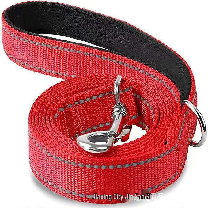 Reflective Anti-Jerk Medium Dog Training Leash with Hand Protector