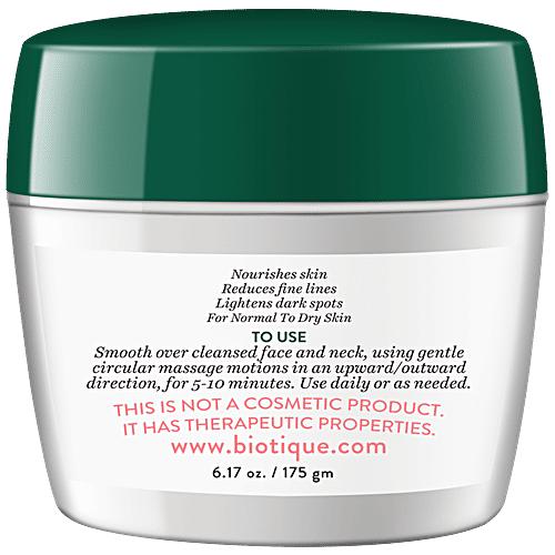 Biotique Quince Seed Anti Aging Face Massage Cream 175g For Dry Skin Hydrating Vitamin E Enriched
