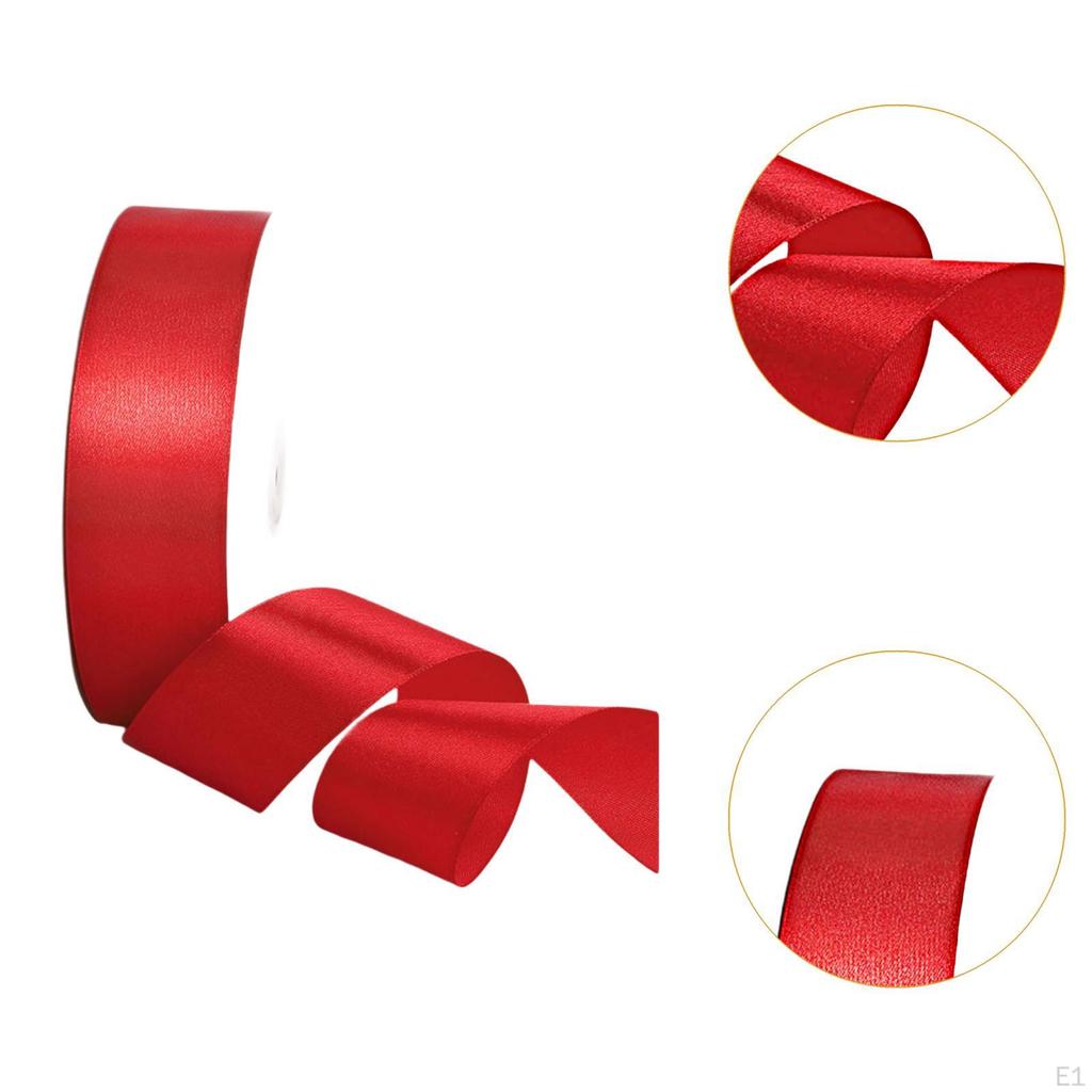 Solid Ribbons Roll 100Yards Wide Satin Ribbon for Floral Bouquet Hair Bows Making Valentine's Day